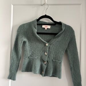 Kilte Sage Knit Button-Front Women's Sweater
